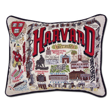 Load image into Gallery viewer, Harvard University Collegiate Embroidered Pillow Pillow catstudio