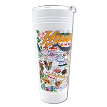 Load image into Gallery viewer, Hawaiian Isles Thermal Tumbler in White - Limited Edition! Thermal Tumbler catstudio