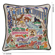 Load image into Gallery viewer, Hill Country Hand-Embroidered Pillow - catstudio