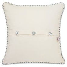 Load image into Gallery viewer, Hilton Head Hand-Embroidered Pillow - catstudio