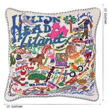 Load image into Gallery viewer, Hilton Head Hand-Embroidered Pillow - catstudio