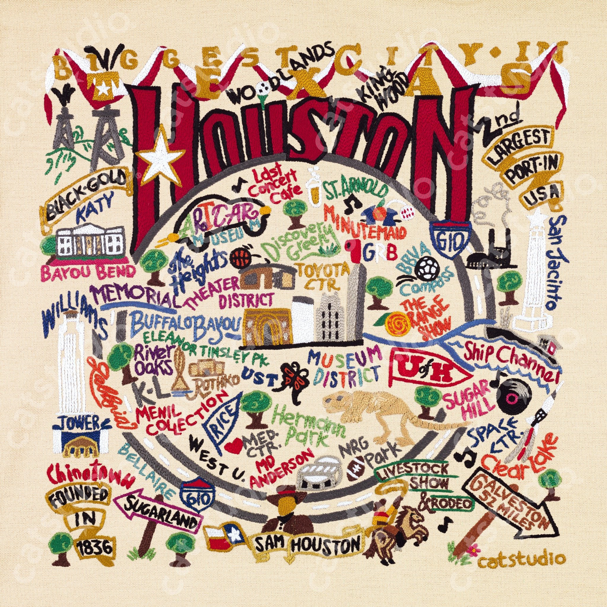 Houston Fine Art Print Texas Collection by catstudio catstudio