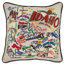 Load image into Gallery viewer, Idaho Hand-Embroidered Pillow - catstudio