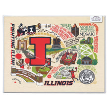 Load image into Gallery viewer, Illinois, University of Collegiate Fine Art Print Art Print catstudio