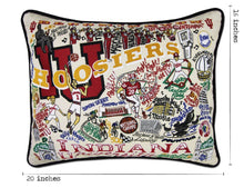 Load image into Gallery viewer, Indiana University Collegiate Embroidered Pillow Pillow catstudio
