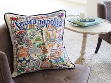 Load image into Gallery viewer, Indianapolis Hand-Embroidered Pillow - catstudio