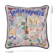 Load image into Gallery viewer, Indianapolis Hand-Embroidered Pillow Pillow catstudio