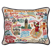 Load image into Gallery viewer, Iowa State University Collegiate Embroidered Pillow - catstudio