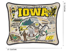 Load image into Gallery viewer, Iowa, University of Collegiate Embroidered Pillow - catstudio