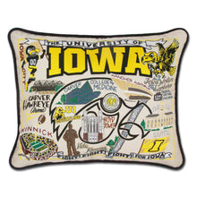 Load image into Gallery viewer, Iowa, University of Collegiate Embroidered Pillow - catstudio