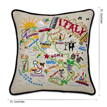Load image into Gallery viewer, Italy XL Hand-Embroidered Pillow - catstudio