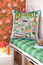 Load image into Gallery viewer, Jacksonville Hand-Embroidered Pillow - catstudio