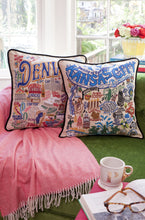 Load image into Gallery viewer, Kansas City Hand-Embroidered Pillow - catstudio