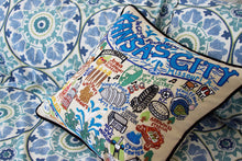 Load image into Gallery viewer, Kansas City Hand-Embroidered Pillow - catstudio