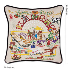 Load image into Gallery viewer, Kansas Hand-Embroidered Pillow - catstudio