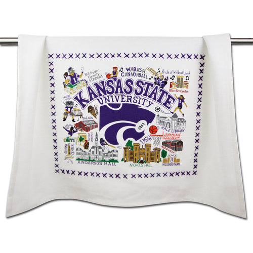 Kansas State University Collegiate Dish Towel - catstudio 