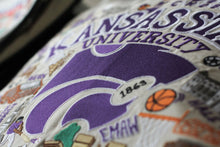 Load image into Gallery viewer, Kansas State University Collegiate Embroidered Pillow - catstudio
