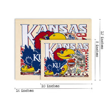 Load image into Gallery viewer, Kansas, University of Collegiate Fine Art Print - catstudio