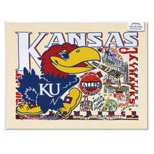 Load image into Gallery viewer, Kansas, University of Collegiate Fine Art Print - catstudio