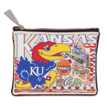Load image into Gallery viewer, Kansas, University of Collegiate Zip Pouch - catstudio