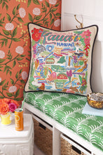 Load image into Gallery viewer, Kauai Hand-Embroidered Pillow - catstudio