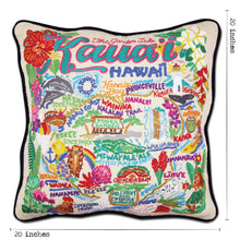 Load image into Gallery viewer, Kauai Hand-Embroidered Pillow - catstudio
