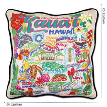 Load image into Gallery viewer, Kauai Hand-Embroidered Pillow - catstudio