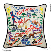Load image into Gallery viewer, Kentucky Hand-Embroidered Pillow - catstudio
