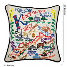 Load image into Gallery viewer, Kentucky Hand-Embroidered Pillow - catstudio