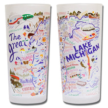 Load image into Gallery viewer, Lake Michigan Drinking Glass - catstudio