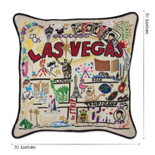 Load image into Gallery viewer, Las Vegas XL Hand-Embroidered Pillow - catstudio