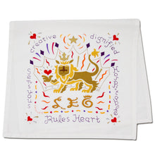 Load image into Gallery viewer, Leo Astrology Dish Towel Dish Towel catstudio