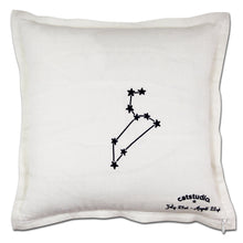 Load image into Gallery viewer, Leo Astrology Hand-Embroidered Pillow - catstudio