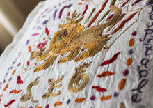 Load image into Gallery viewer, Leo Astrology Hand-Embroidered Pillow - catstudio