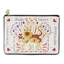 Load image into Gallery viewer, Leo Astrology Zip Pouch - catstudio