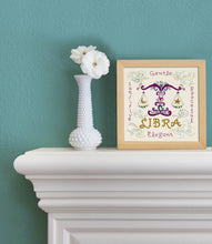 Load image into Gallery viewer, Libra Astrology Fine Art Print - 8x8 Art Print catstudio