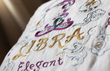 Load image into Gallery viewer, Libra Astrology Hand-Embroidered Pillow - catstudio