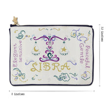 Load image into Gallery viewer, Libra Astrology Zip Pouch Pouch catstudio