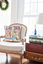Load image into Gallery viewer, London Hand-Embroidered Pillow - catstudio