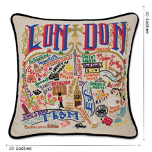 Load image into Gallery viewer, London Hand-Embroidered Pillow - catstudio