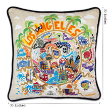 Load image into Gallery viewer, Los Angeles XL Hand-Embroidered Pillow XL Pillow catstudio