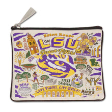 Load image into Gallery viewer, Louisiana State University (LSU) Collegiate Zip Pouch - catstudio