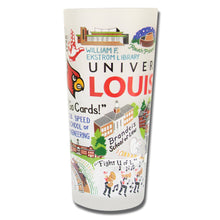 Load image into Gallery viewer, Louisville, University of Collegiate Drinking Glass - catstudio