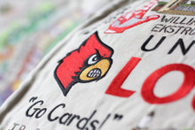 Load image into Gallery viewer, Louisville, University of Collegiate Embroidered Pillow - catstudio