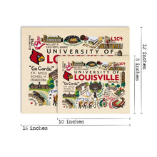 Load image into Gallery viewer, Louisville, University of Collegiate Fine Art Print - catstudio 
