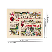 Load image into Gallery viewer, Louisville, University of Collegiate Fine Art Print - catstudio