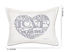 Load image into Gallery viewer, Love Heart Love Letters Hand-Embroidered Pillow Pillow catstudio