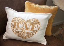 Load image into Gallery viewer, Love Heart Love Letters Hand-Embroidered Pillow Pillow catstudio