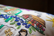 Load image into Gallery viewer, Maine Hand-Embroidered Pillow - catstudio