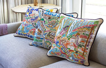 Load image into Gallery viewer, Malibu Hand-Embroidered Pillow - catstudio